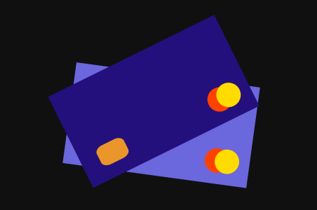 Mastercard visa debit. Free illustration for personal and commercial use.