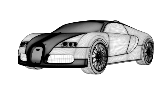 Auto vehicle prototype. Free illustration for personal and commercial use.