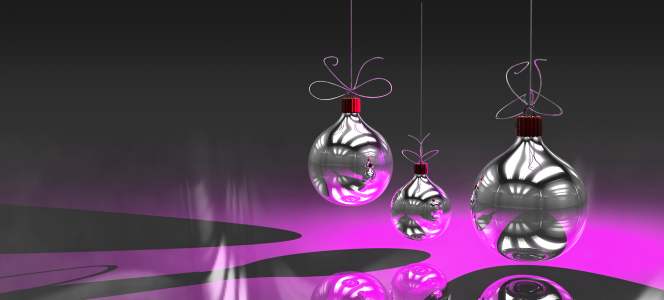 Christmas baubles happy holidays christmas decoration. Free illustration for personal and commercial use.
