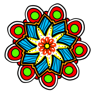 Flower floral indian. Free illustration for personal and commercial use.