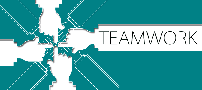 Team teamwork together. Free illustration for personal and commercial use.