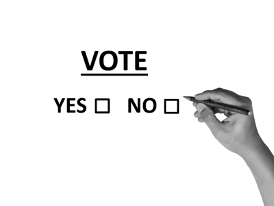 Voting polling decision. Free illustration for personal and commercial use.