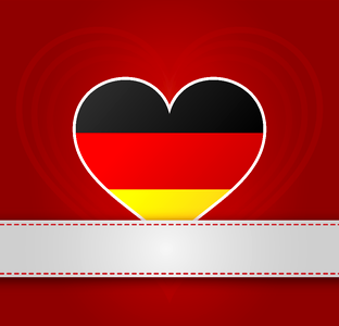 Germany holiday love. Free illustration for personal and commercial use.