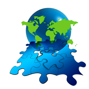 Earth world globalization. Free illustration for personal and commercial use.