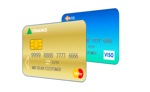 Paying banking debit. Free illustration for personal and commercial use.