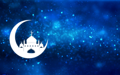 Islamic mubarak greeting. Free illustration for personal and commercial use.