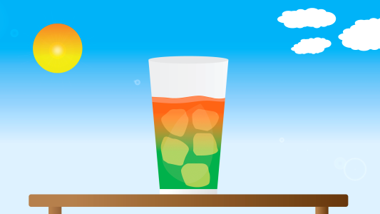 Drink glass orange juice. Free illustration for personal and commercial use.