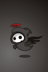 Death cute funny. Free illustration for personal and commercial use.