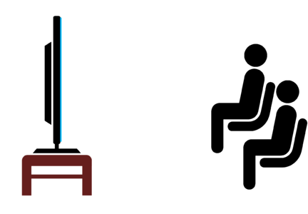Head sitting monitor. Free illustration for personal and commercial use.