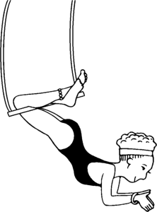 Trapeze acrobat Free illustrations. Free illustration for personal and commercial use.