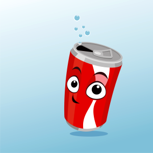 Mascot drink cute. Free illustration for personal and commercial use.