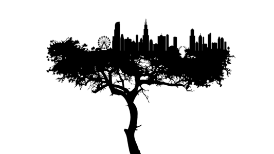 Architecture tree ecology. Free illustration for personal and commercial use.