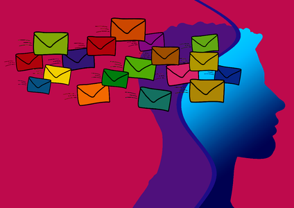 Mail glut spam. Free illustration for personal and commercial use.