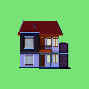 Flat design housing Free illustrations. Free illustration for personal and commercial use.