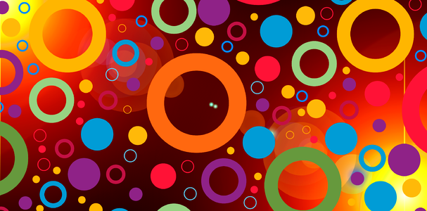 Color rings circle. Free illustration for personal and commercial use.