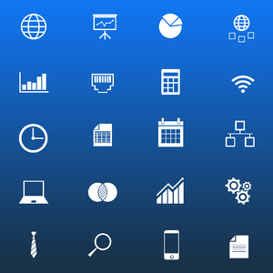 Corporate minimalistic icons. Free illustration for personal and commercial use.