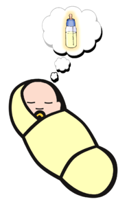 Infant sleep newborn. Free illustration for personal and commercial use.