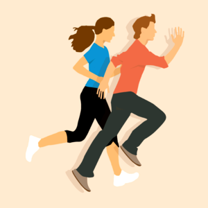 Together family fitness. Free illustration for personal and commercial use.