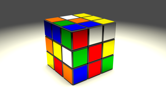 Toy rubik game. Free illustration for personal and commercial use.