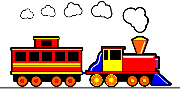 Railway railroad transportation. Free illustration for personal and commercial use.