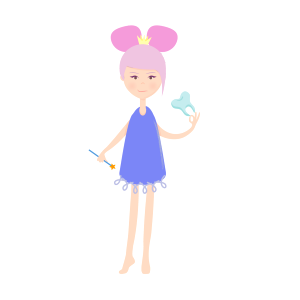 Fairy dental white. Free illustration for personal and commercial use.