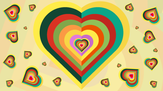 Wallpaper yellow love yellow heart. Free illustration for personal and commercial use.