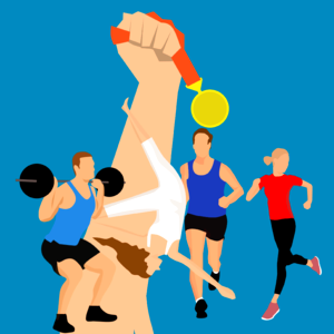 Sports competition idea life style. Free illustration for personal and commercial use.