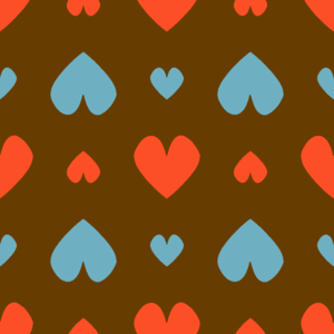 Romantic brown blue. Free illustration for personal and commercial use.