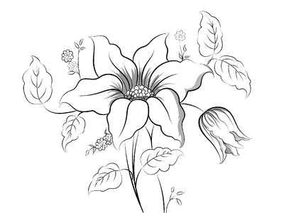 Nature black white Free illustrations. Free illustration for personal and commercial use.