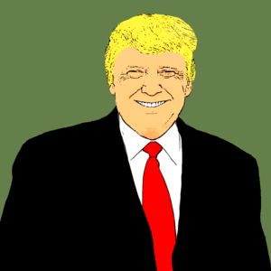 President republican trump. Free illustration for personal and commercial use.