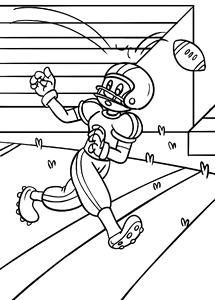 Coloring book football imagine. Free illustration for personal and commercial use.