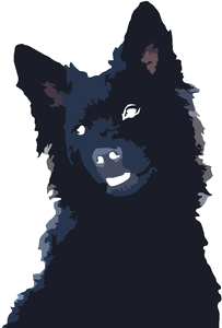 Dog native breed dog silhouette. Free illustration for personal and commercial use.