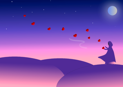 Romantic valentine Free illustrations. Free illustration for personal and commercial use.