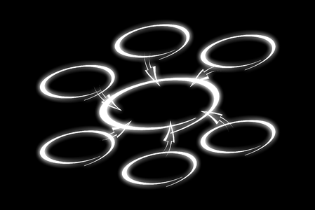 Rings arrows direction. Free illustration for personal and commercial use.