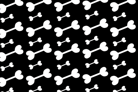 Bones black black white. Free illustration for personal and commercial use.