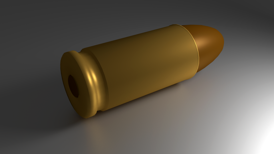 Metal firearm copper. Free illustration for personal and commercial use.