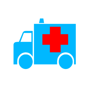 Emergency health cross. Free illustration for personal and commercial use.