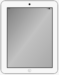 Touch screen device. Free illustration for personal and commercial use.