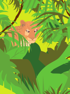Wildlife design africa. Free illustration for personal and commercial use.