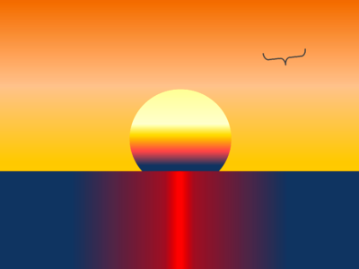 Beach sunset orange background orange beach. Free illustration for personal and commercial use.
