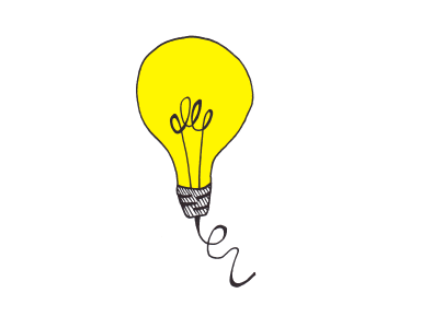 Idea drawing light. Free illustration for personal and commercial use.