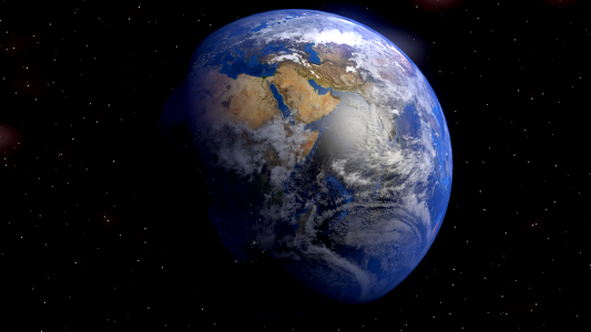 Continents oceans blue planet. Free illustration for personal and commercial use.