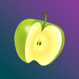 Green fruit ripe. Free illustration for personal and commercial use.