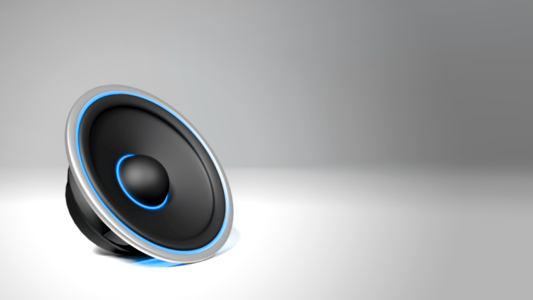 Audio background subwoofer. Free illustration for personal and commercial use.
