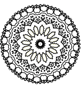 Arts gray mandala Free illustrations. Free illustration for personal and commercial use.