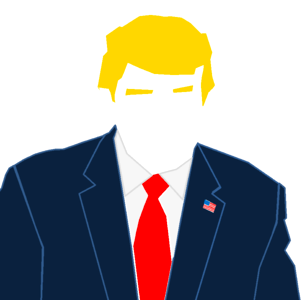 Usa cartoon leader. Free illustration for personal and commercial use.