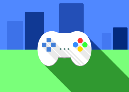 Gamer play player. Free illustration for personal and commercial use.