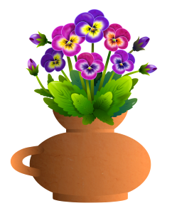 Garden nature pot. Free illustration for personal and commercial use.