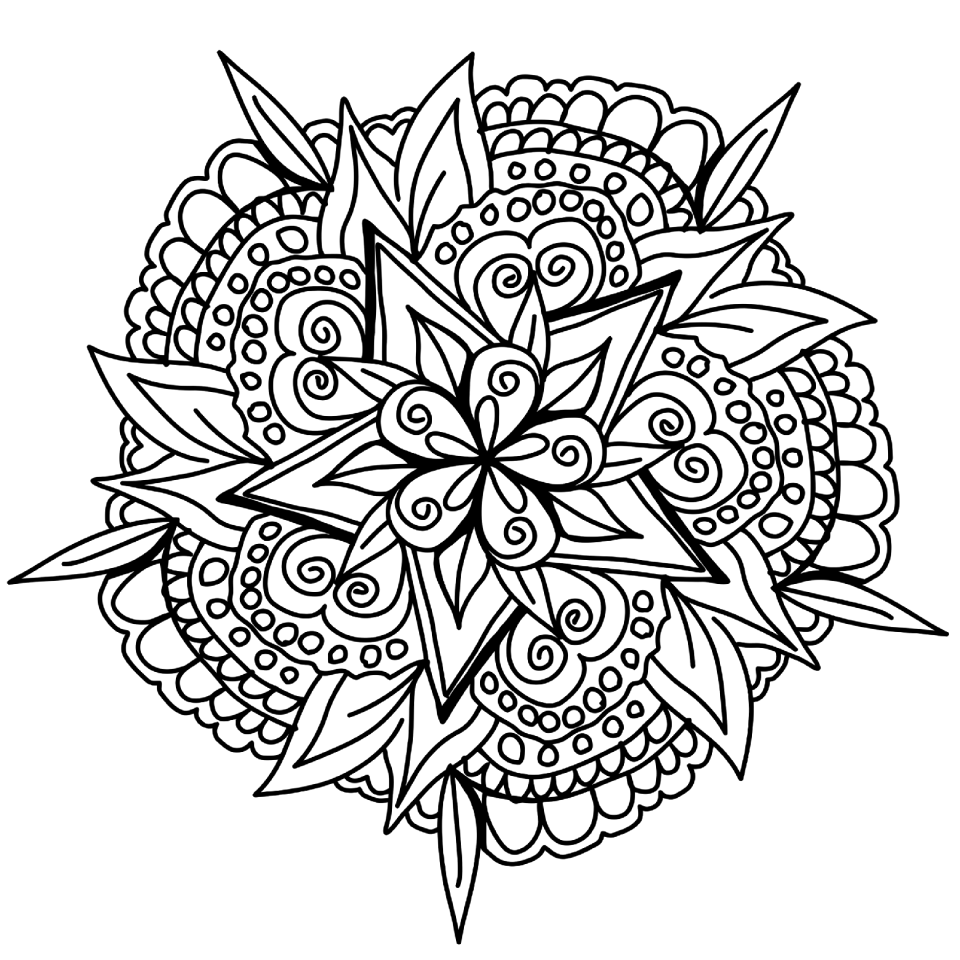Cool awesome coloring page. Free illustration for personal and commercial use.