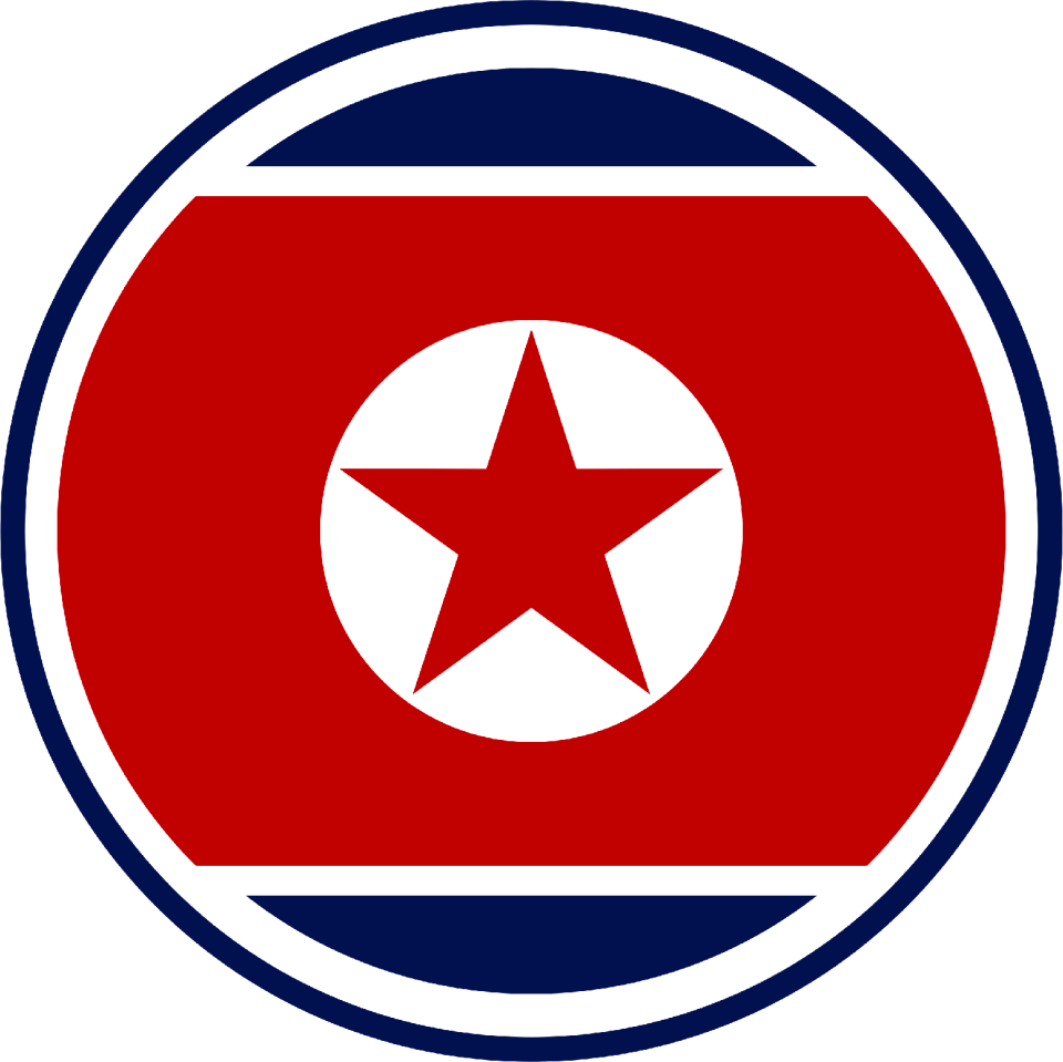 Flag north korea asia. Free illustration for personal and commercial use.
